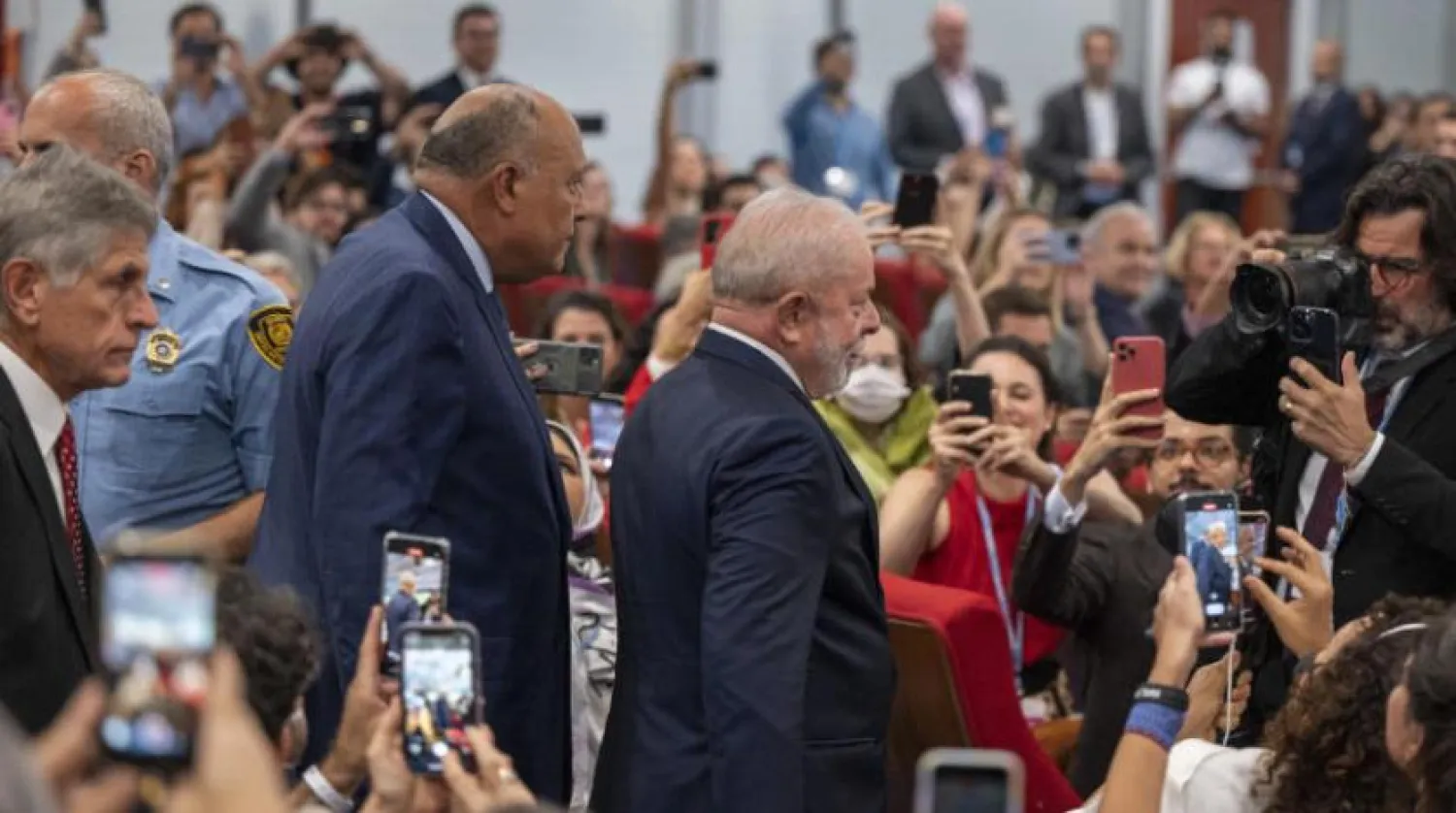 Mısır Dışişleri Bakanı Samih Şukri COP27 konferansında (DPA)