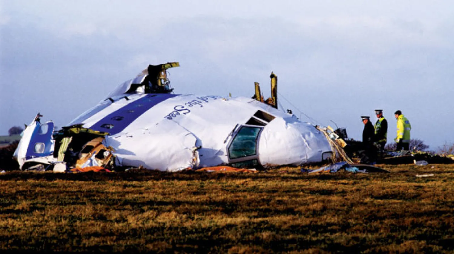 صورة أرشيفية لطائرة «بان أمريكان» التي سقطت فوق بلدة لوكربي الاسكوتلندية في 1988 (غيتي)