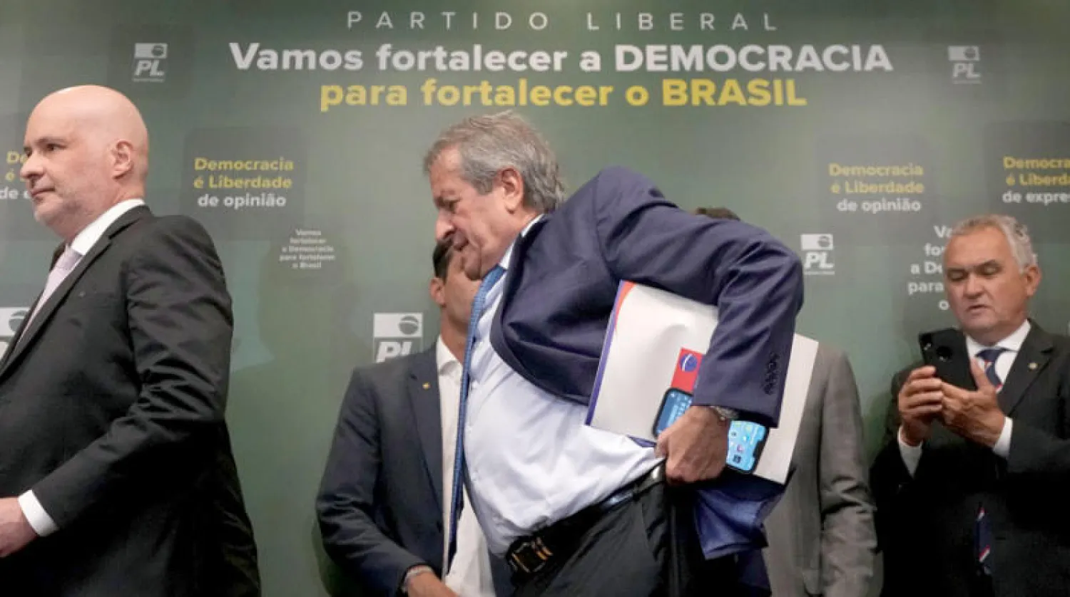 رئيس الحزب الليبرالي فالديمار كوستا نيتو، الموالي لبولسونارو (أ.ب)