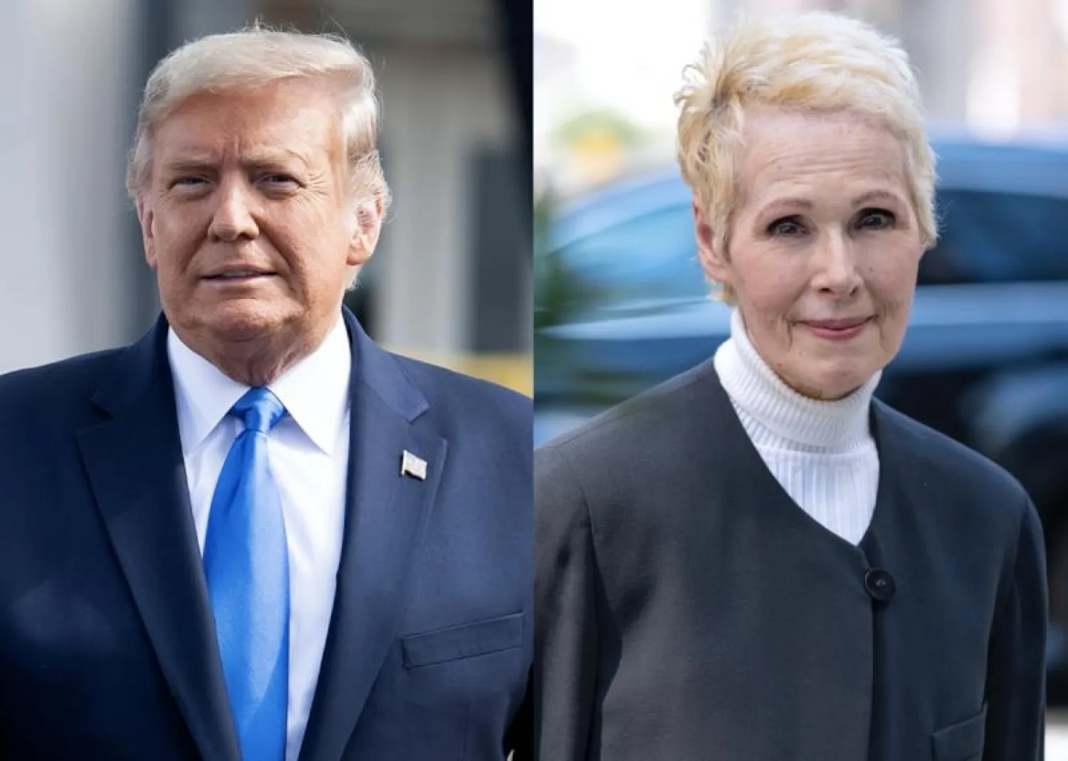 دونالد ترمب وإي جين كارول (وسائل إعلام أميركية)