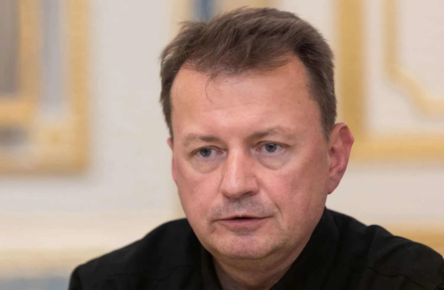 Polish Defense Minister Mariusz Blaszczak attends a meeting with Ukraine's President Volodymyr Zelenskiy - REUTERS
