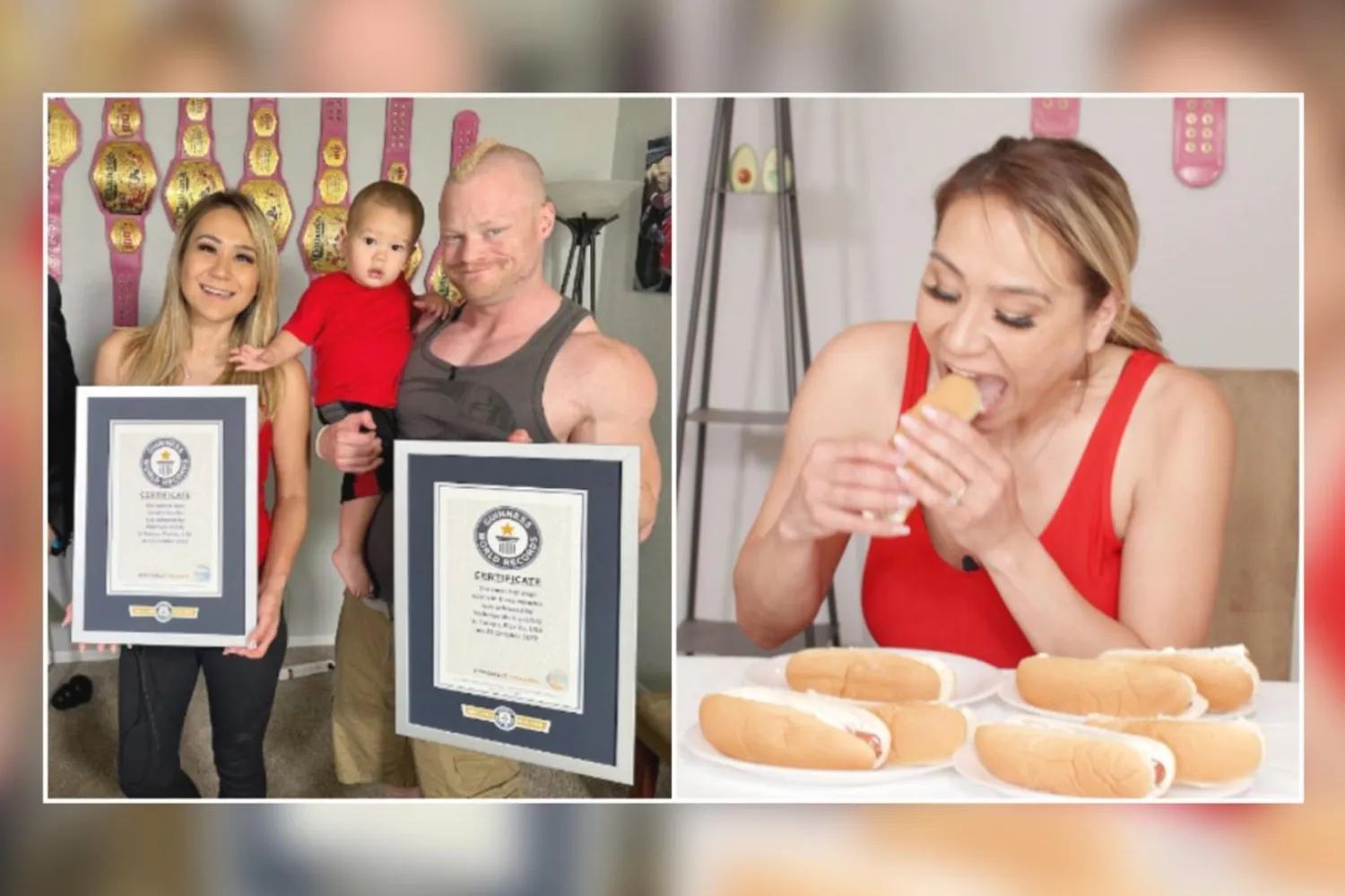 Max adlı bir çocukları olan ikili, "Aç Çift" adıyla da biliniyor (Guinness Dünya Rekorları)

