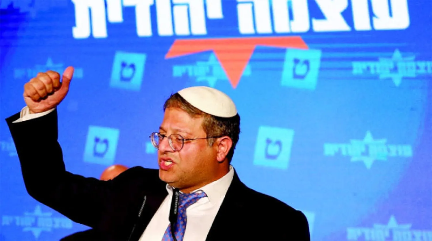 إيتمار بن غفير زعيم حزب «القوة اليهودية» اليميني المتطرف (رويترز)