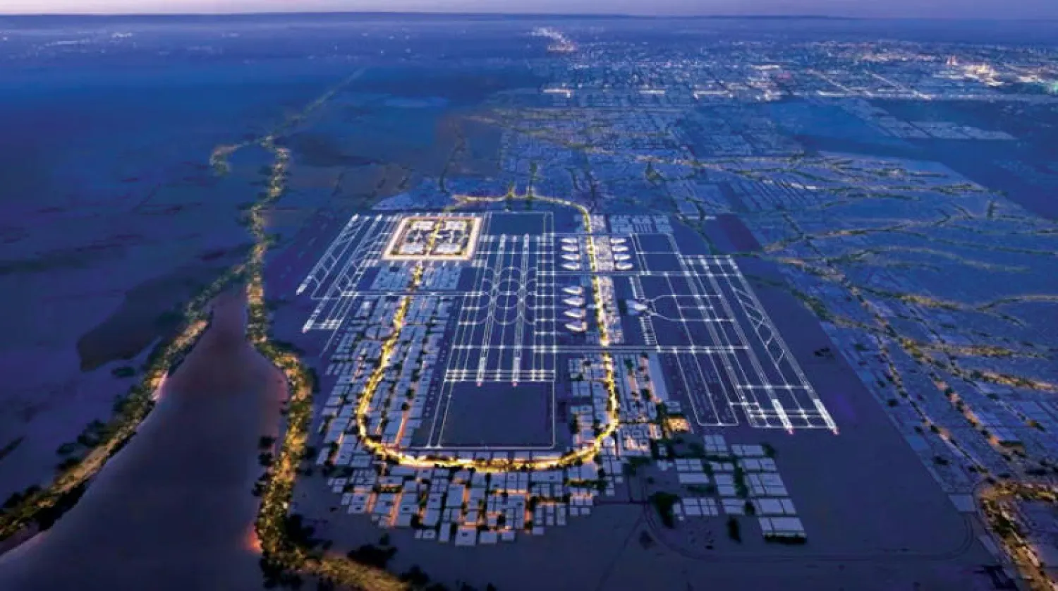 مطار الملك سلمان الجديد سيكون جسراً دولياً يربط الشرق بالغرب وبوابة عالمية للتجارة والسياحة والنقل (الشرق الأوسط)