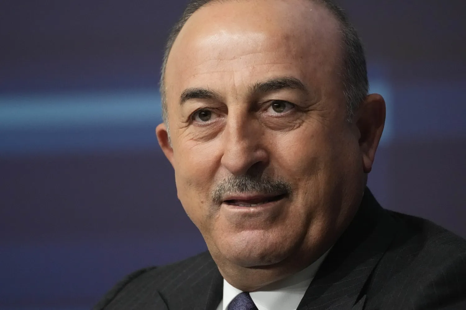 Turkish Foreign Minister Mevlut Cavusoglu attends the Med 2022 Dialogues forum, in Rome, Friday, Dec. 2, 2022. (AP)
