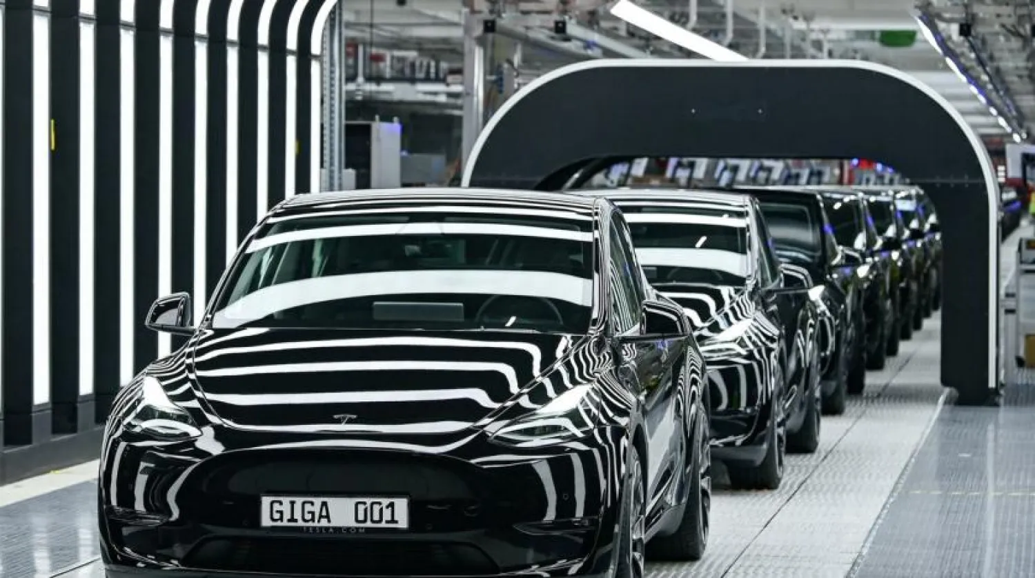 Model Y cars are pictured during the opening ceremony of the new Tesla Gigafactory for electric cars in Gruenheide, Germany, March 22, 2022. Patrick Pleul/Pool via REUTERS/File Photo

