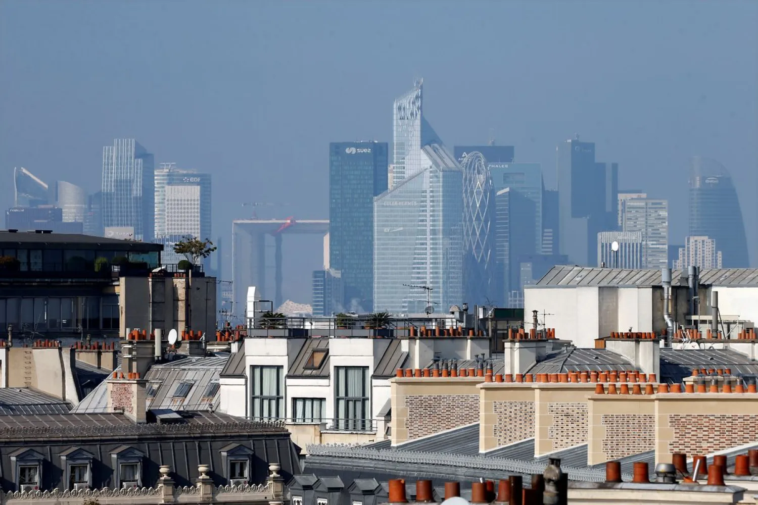 General view of the skyline of La Defense business district from Paris, France, October 12, 2016. REUTERS/Charles Platiau