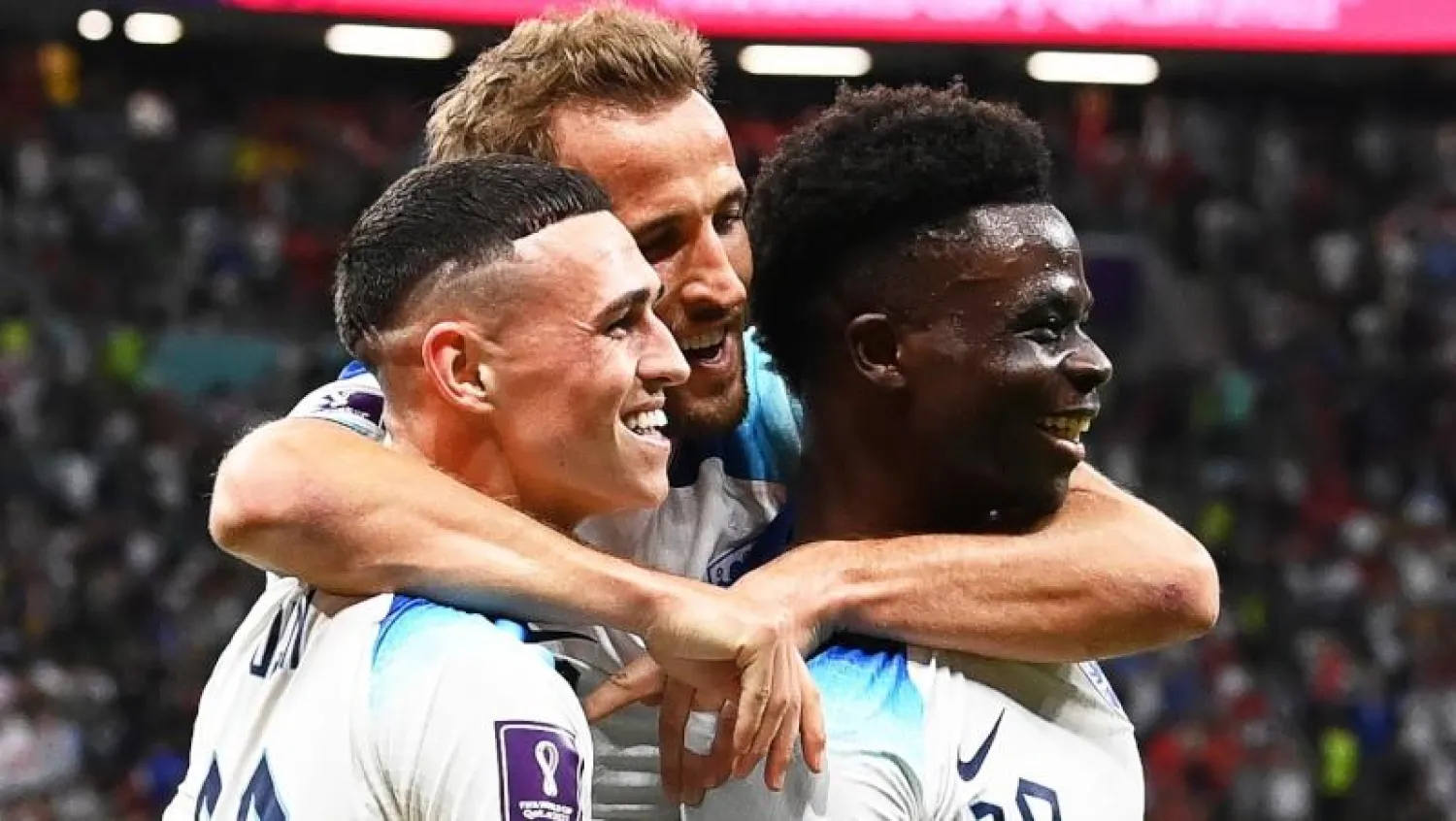 فرحة إنجليزية تكررت ثلاث مرات أمس على حساب السنغال (إ.ب.أ)