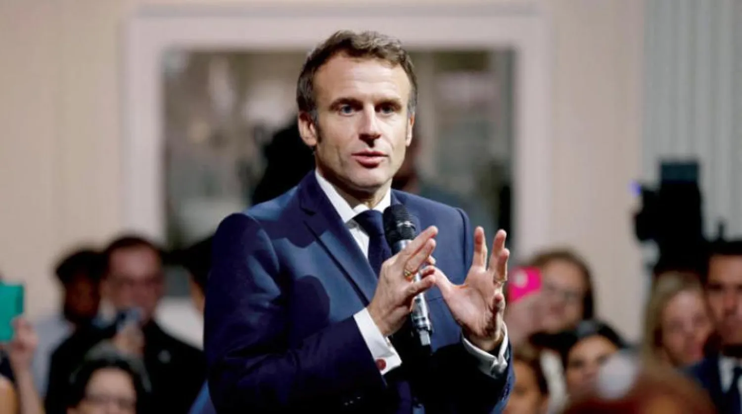 Macron, Cuma günü New Orleans'taki Sanat Müzesi'ni ziyareti sırasında (AFP)