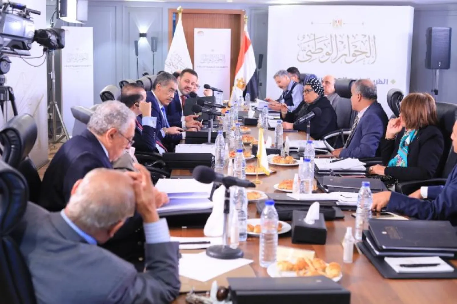 جانب من جلسة سابقة لـ«الحوار الوطني» (الصفحة الرسمية للحوار الوطني على «فيسبوك»)