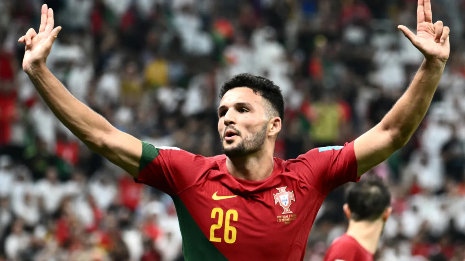 Portugal forward Goncalo Ramos said he couldn't even imagine he would start in the World CUp, let alone score a hattrick. Jewel SAMAD / AFP
