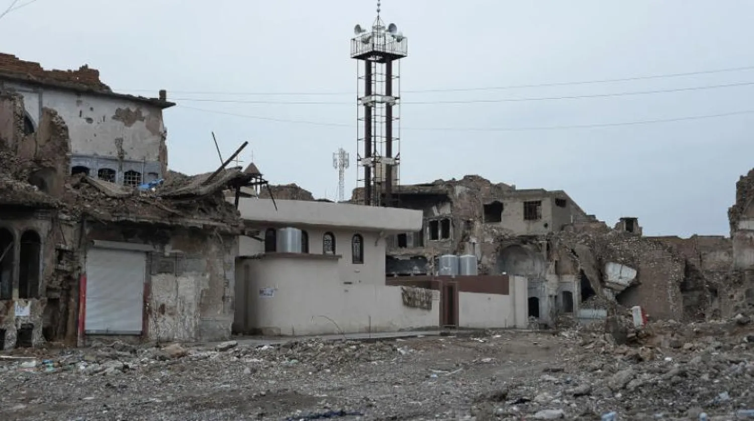 Terör örgütü DEAŞ’ın yerle bir ettiği Musul’daki yıkım (AFP) 