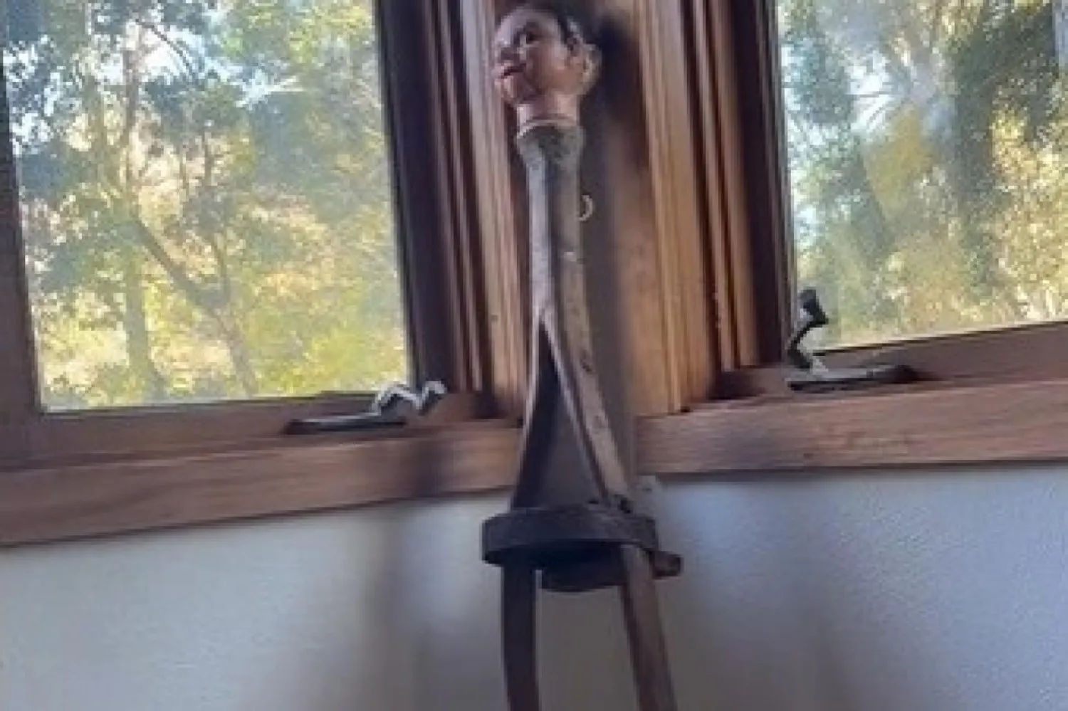 MSN haber sitesine göre olağanüstü güçleri olduğu iddia edilen protez bacak ve kukla (TikTok/@tylerhenrymedium)

