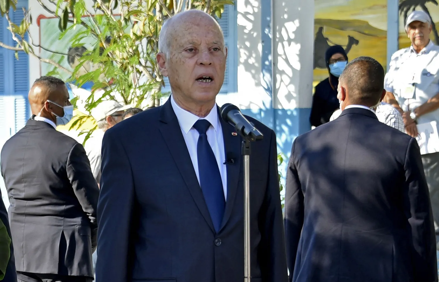 الرئيس التونسي قيس سعيد (أ.ف.ب)