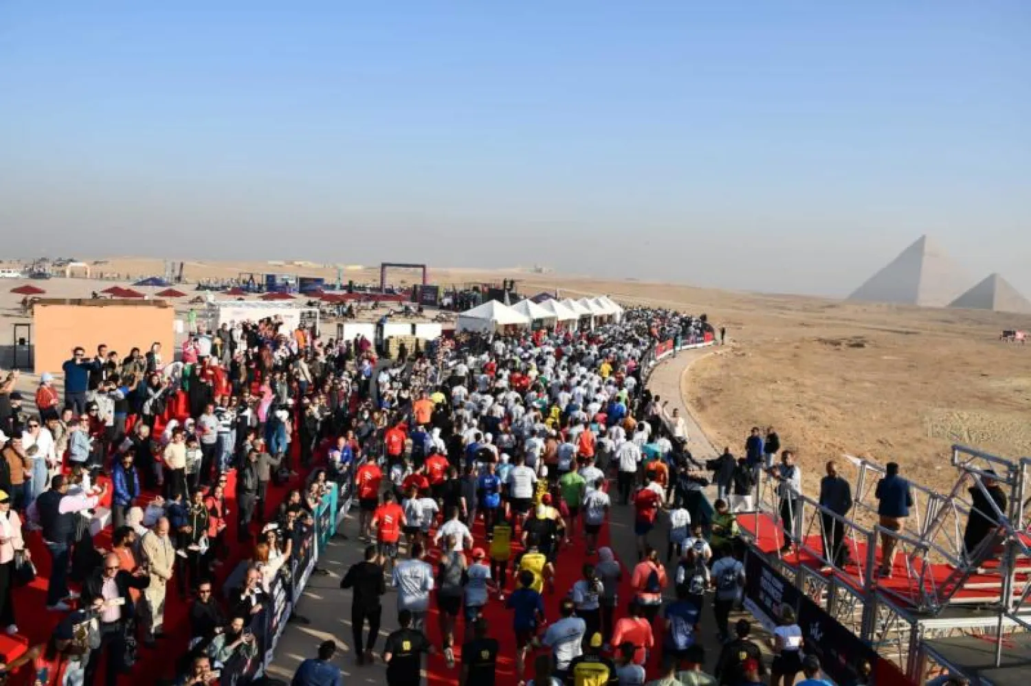 جانب من ماراثون الأهرامات (وزارة الشباب والرياضة)