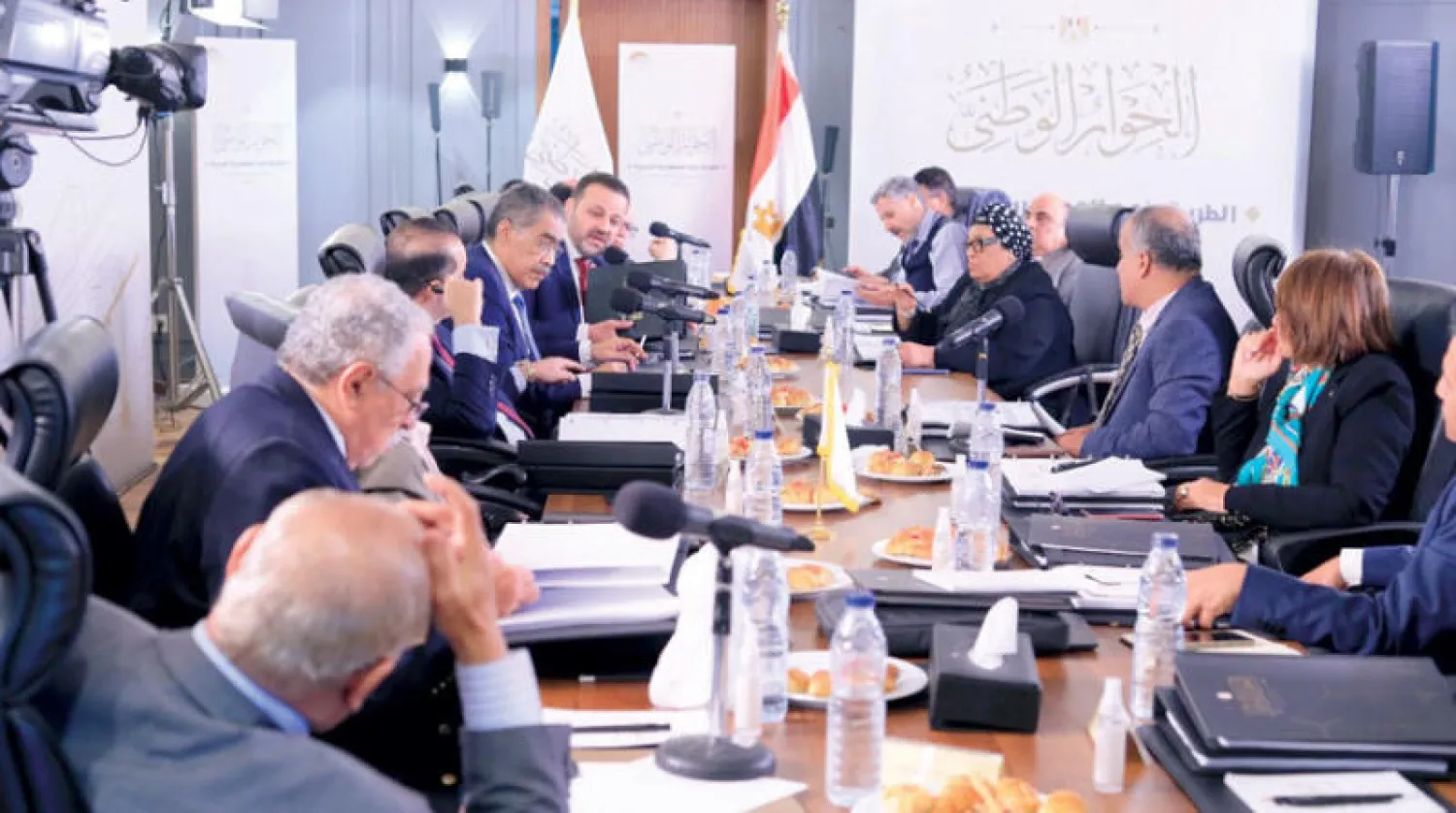 جانب من جلسة سابقة لـ«الحوار الوطني» (الصفحة الرسمية لـ«الحوار الوطني» على «فيسبوك»)