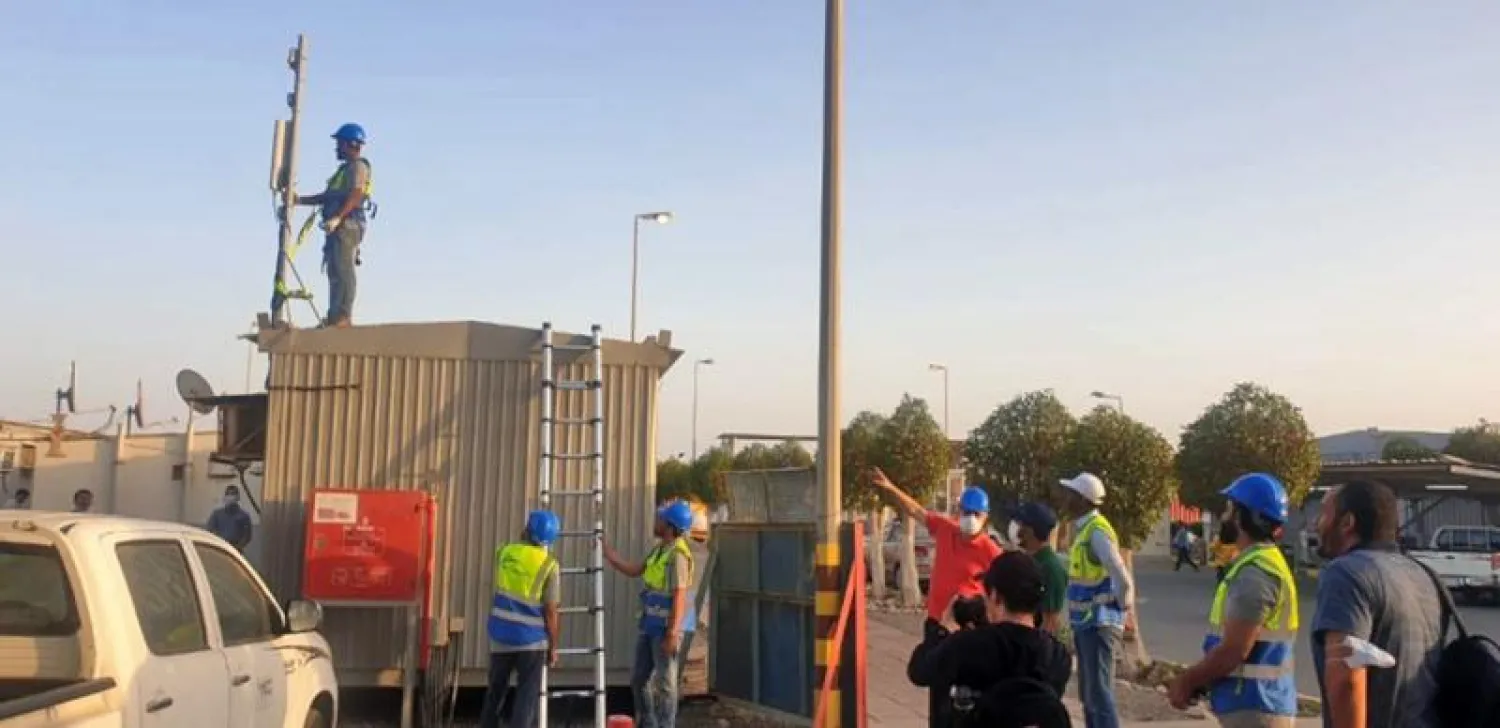 جانب من المشروع الذي يوفر خدمات إنترنت عالية السرعة (الشرق الأوسط)