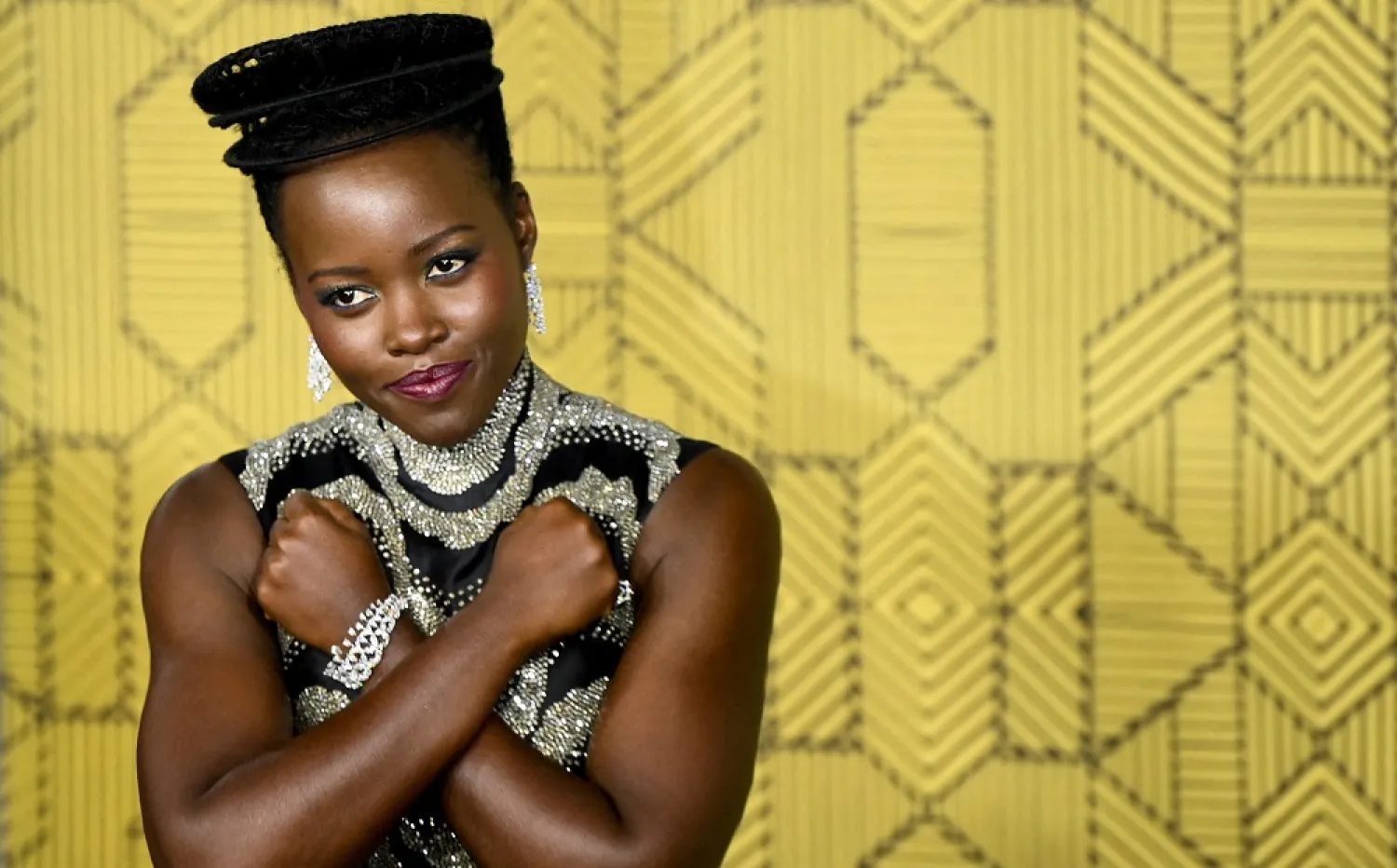 Cast member Lupita Nyong'o attends the premiere of "Black Panther: Wakanda Forever", in London, Britain November 3, 2022. (Reuters)