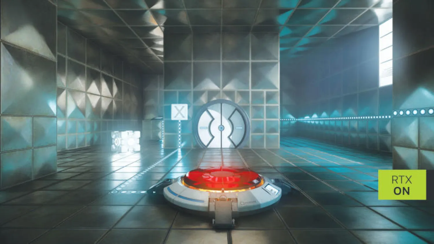 انعكاسات واقعية للإضاءة من على الأسطح المعدنية في لعبة «بورتال وذ آر تي إكس» المطورة