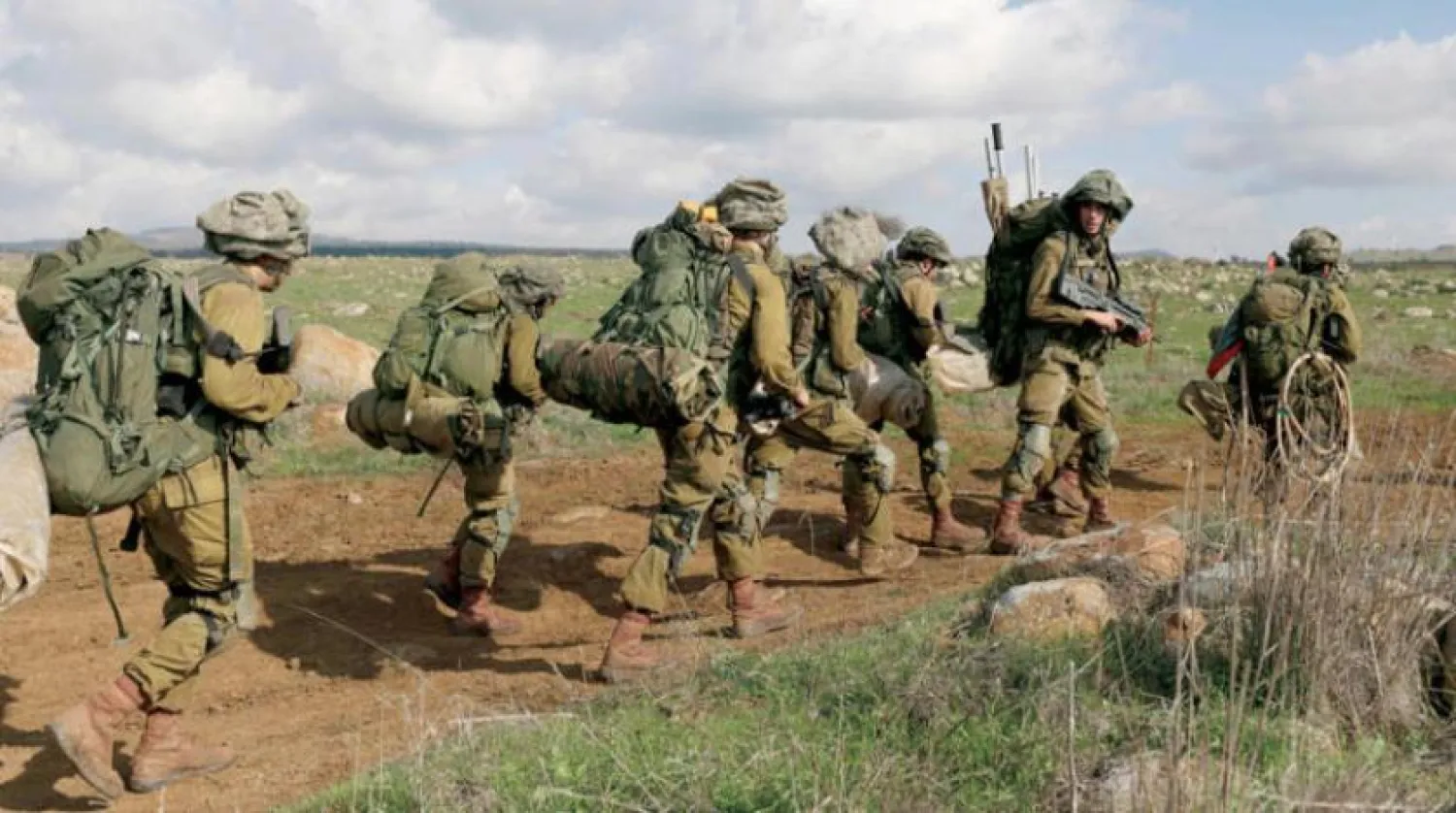  Part of the Israeli army’s military drills conducted in the northern region. (AFP) 