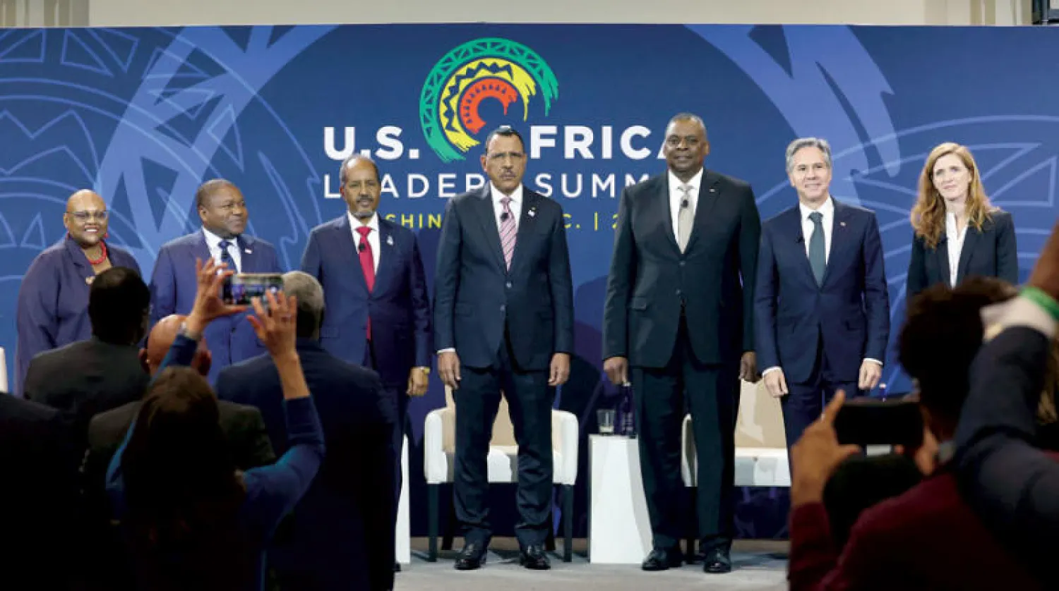 جانب من أعمال القمة الأميركية الأفريقية في واشنطن الثلاثاء (أ.ف.ب)