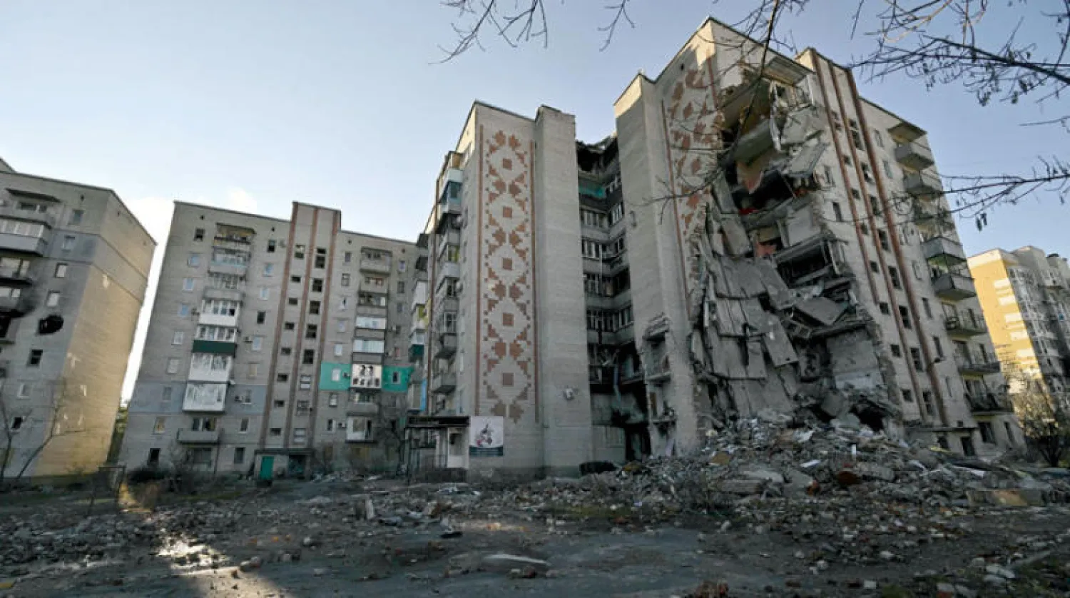 دونيتسك، الخاضعة للسيطرة الروسية تعرضت لقصف عنيف من قِبل القوات الأوكرانية (أ.ف.ب)