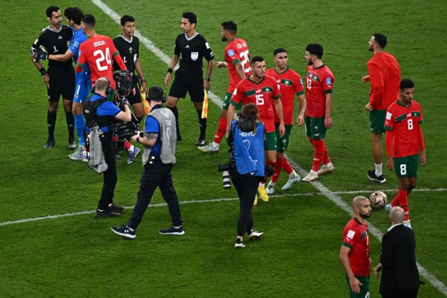 منتخب المغرب نجح بشكل باهر في كأس العالم 2022 (أ.ف.ب)