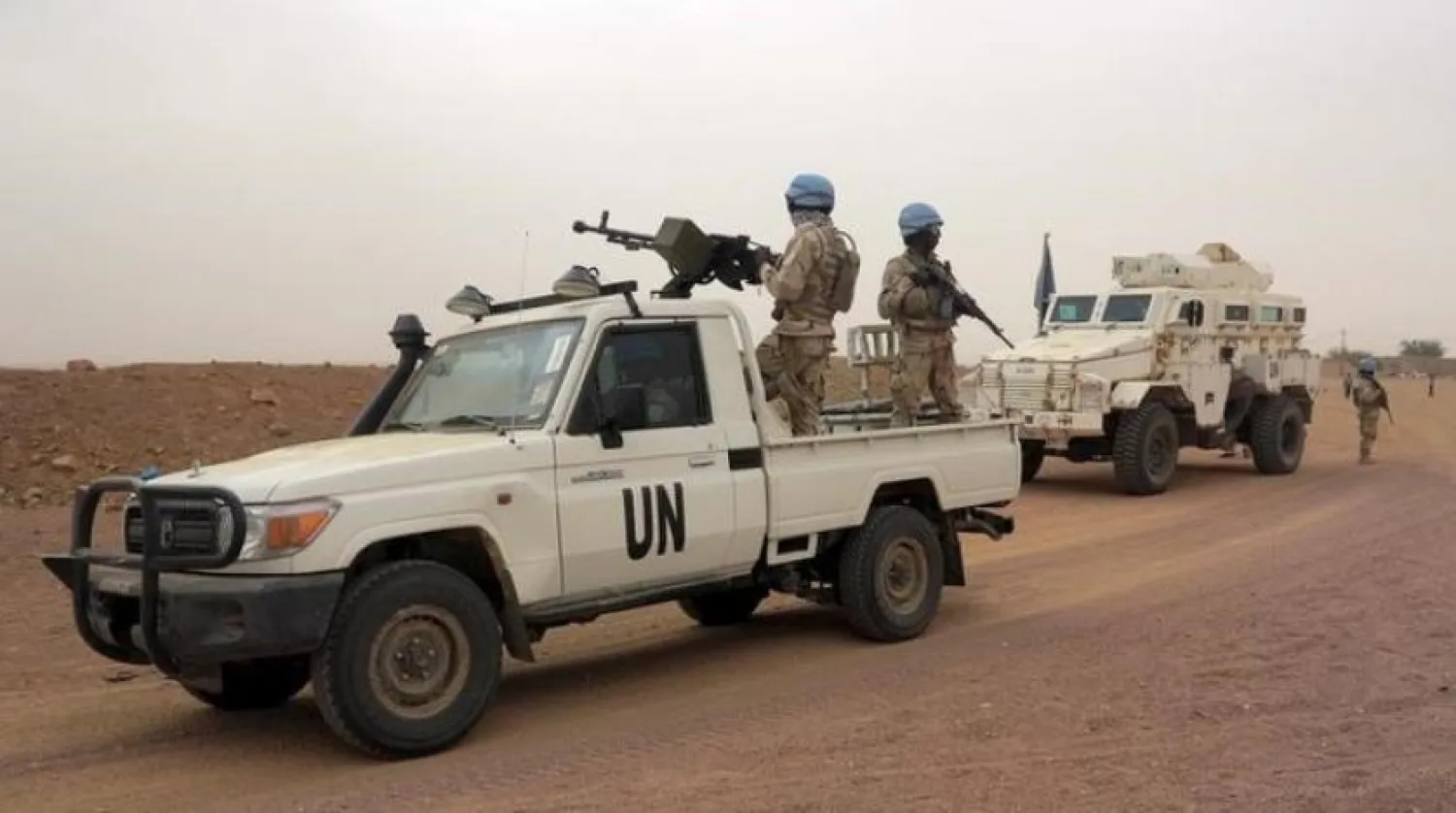 Reuters file phot of UN peacekeepers on patrol in Mali