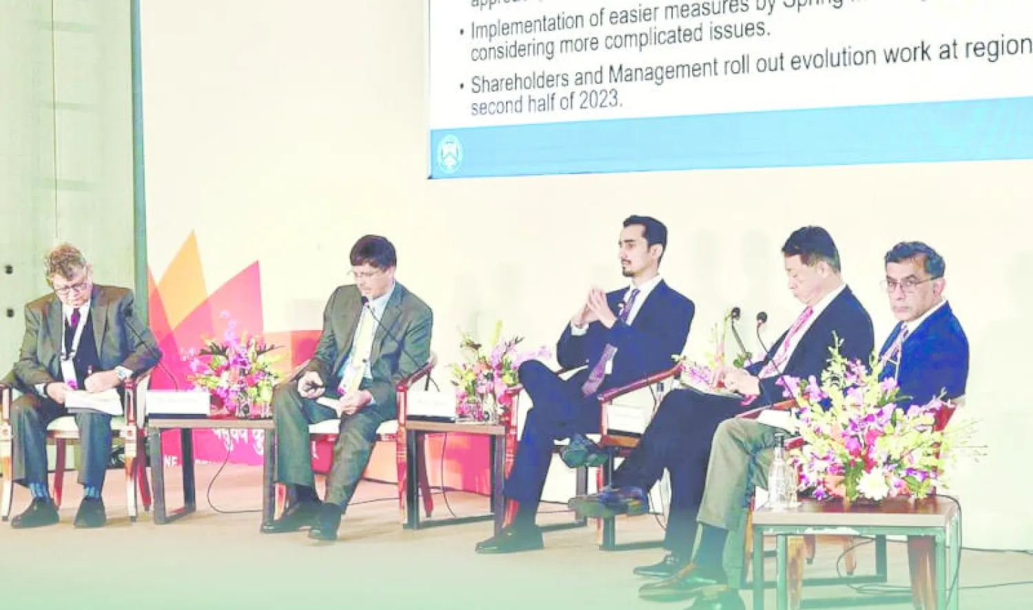 الخريف خلال مشاركته مؤخراً في أول اجتماعات وكلاء وزراء المالية  ومحافظي البنوك المركزية في بنغالور الهندية (الشرق الأوسط)