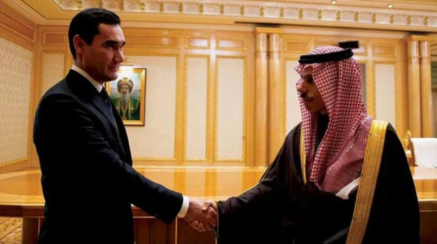 Turkmenistan’s president receives the Saudi foreign minister at the Presidential Palace (SPA)