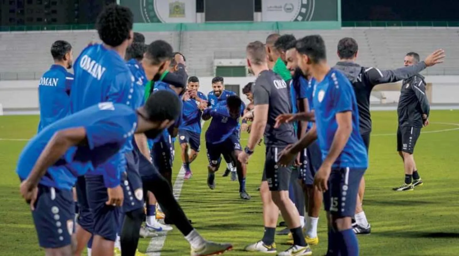 التحضيرات العمانية لكأس الخليج بدأت قبل أيام في دبي (موقع الاتحاد العماني الرسمي)