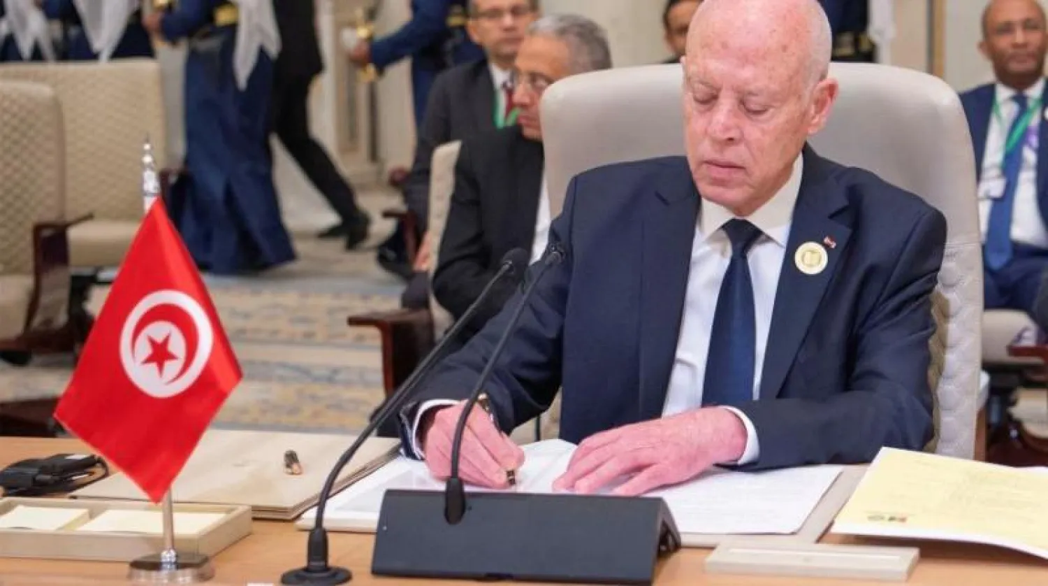الرئيس التونسي قيس سعيد (رويترز)