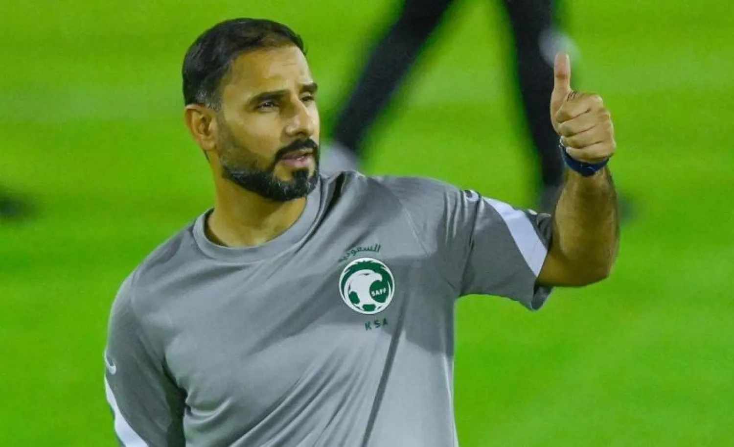 سعد الشهري المدير الفني للمنتخب السعودي (الشرق الأوسط)
