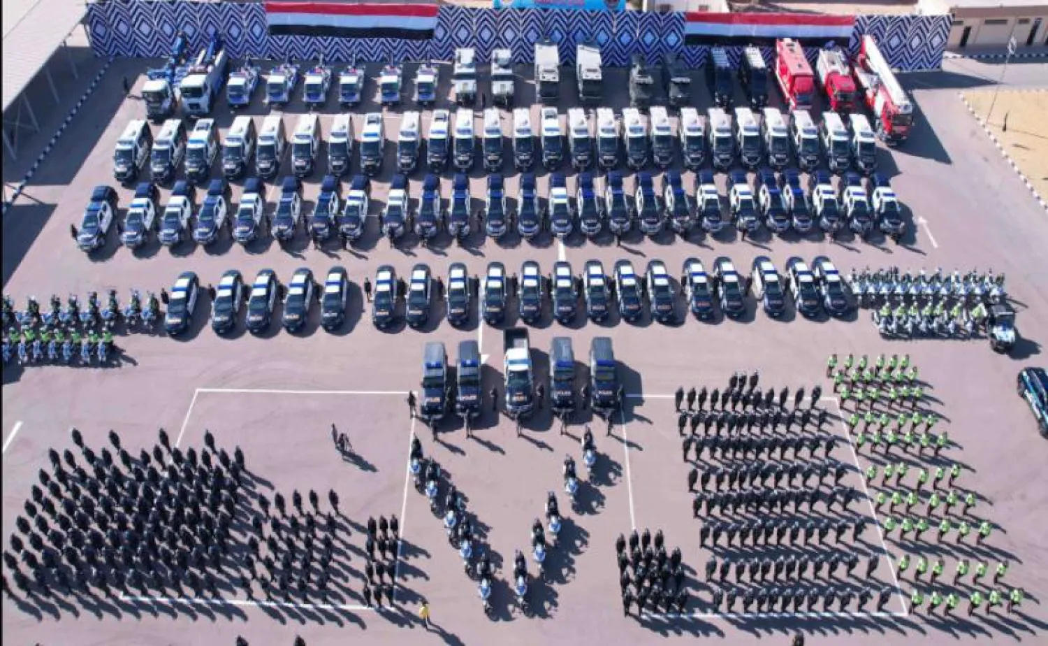 جانب من استعدادات الأمن المصري لتأمين احتفالات الأعياد (وزارة الداخلية)