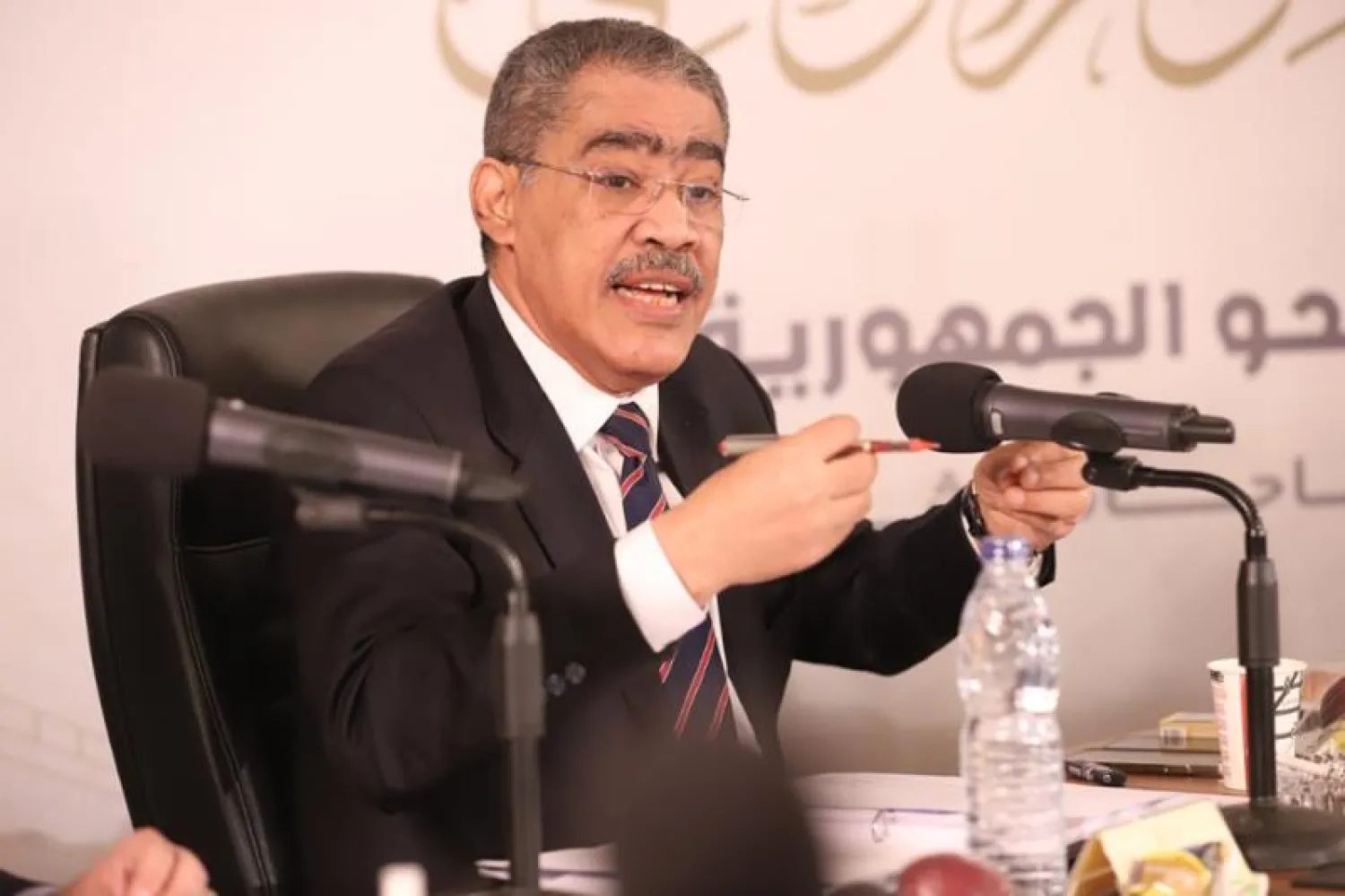 ضياء رشوان في إحدى جلسات «الحوار الوطني» (الصفحة الرسمية للحوار الوطني على فيسبوك)