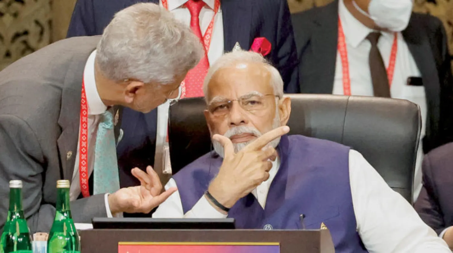 جانب من مشاركة مودي في قمة العشرين ببالي 16 نوفمبر (تشرين الثاني) (أ.ب)