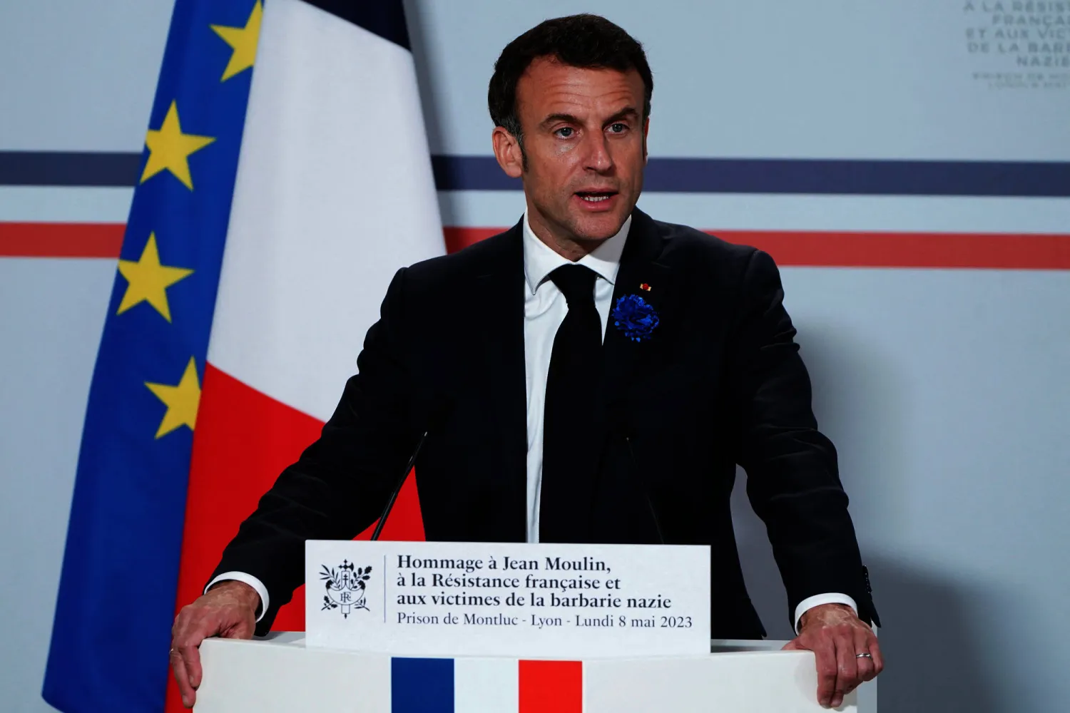 الرئيس الفرنسي إيمانويل ماكرون (رويترز)