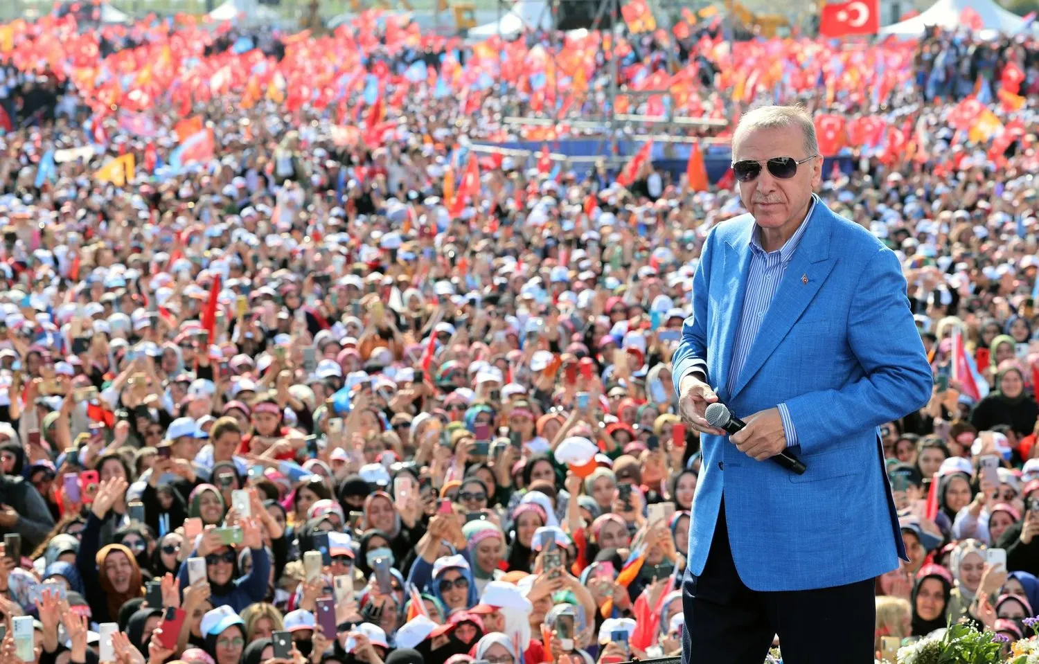 Erdoğan 7 Mayıs’taki Büyük İstanbul Mitinginde (DPA)