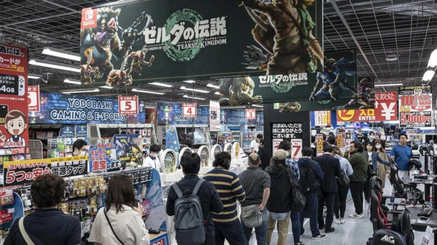 Fans from Paris to Tokyo lined up for the latest iteration of the "Zelda" series. Richard A. Brooks / AFP

