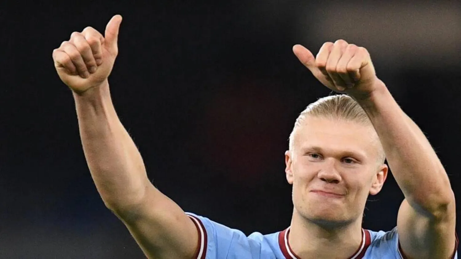 Erling Haaland has fired Manchester City to within three points of another Premier League title. Oli SCARFF / AFP/File
