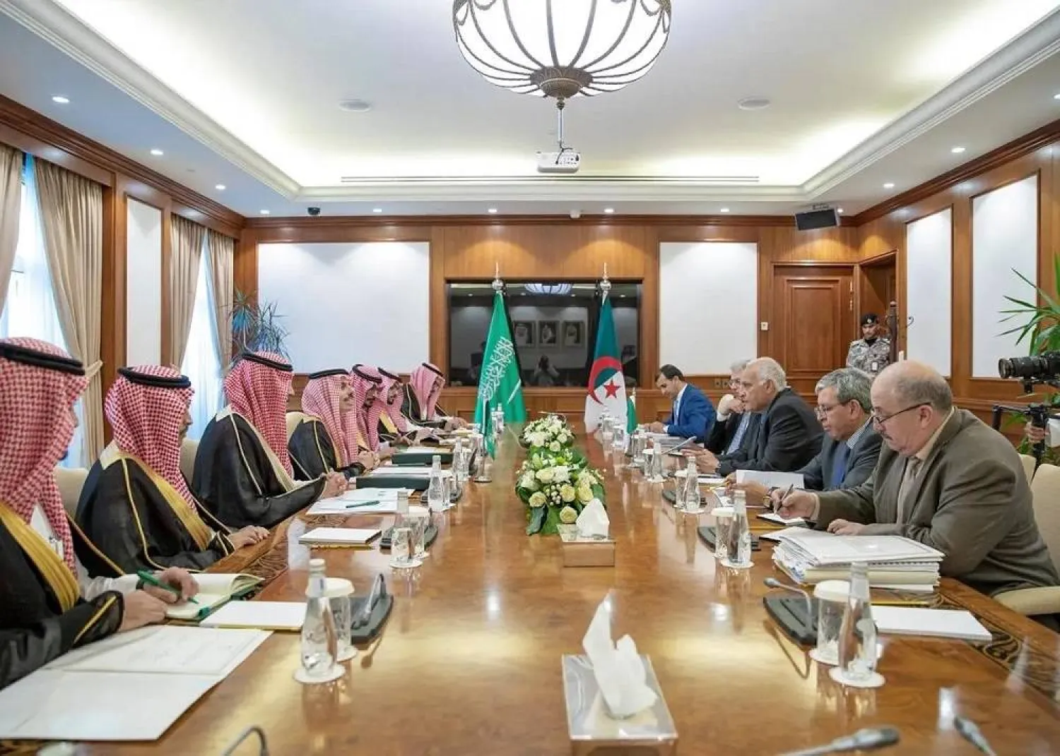 Saudi Arabia and Algeria signed an agreement to establish the Saudi-Algerian Supreme Coordination Council. (SPA) 
