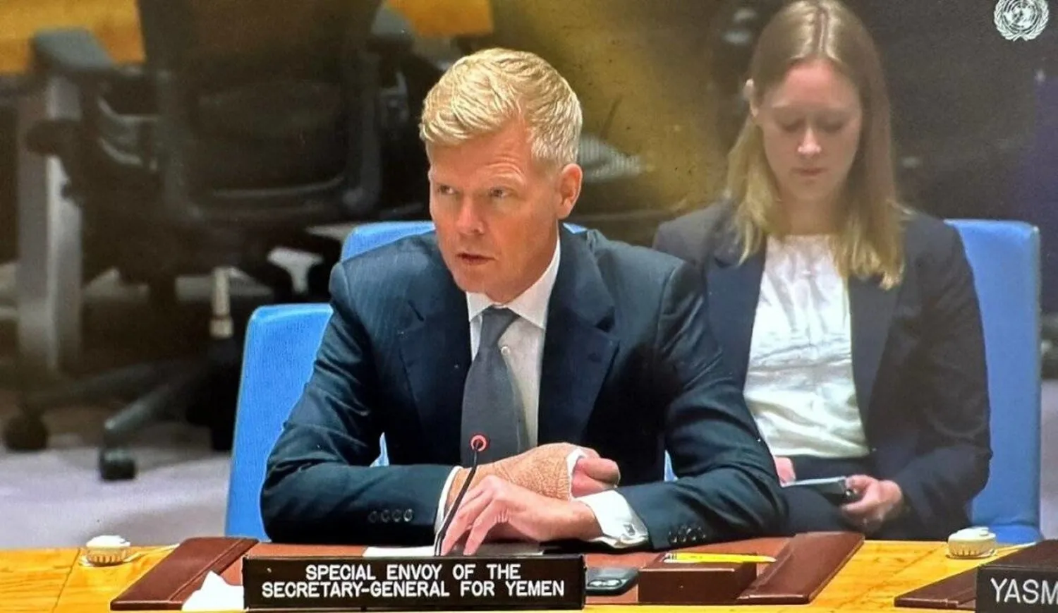UN Special Envoy for Yemen Hans Grundberg briefing on Wednesday the UN Security Council on Yemen (UN)