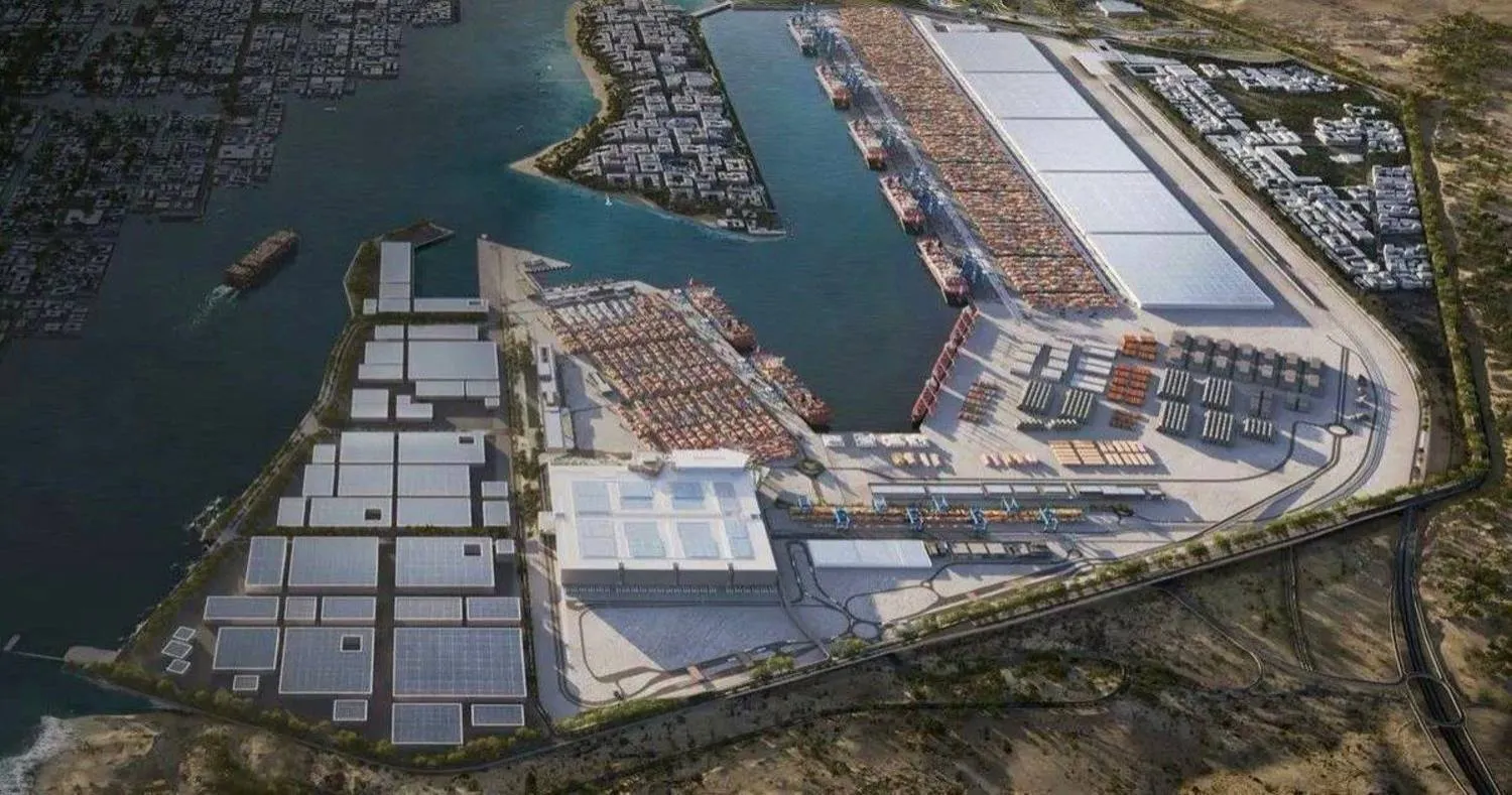 A glimpse of NEOM Port, Saudi Arabia (Asharq Al-Awsat)