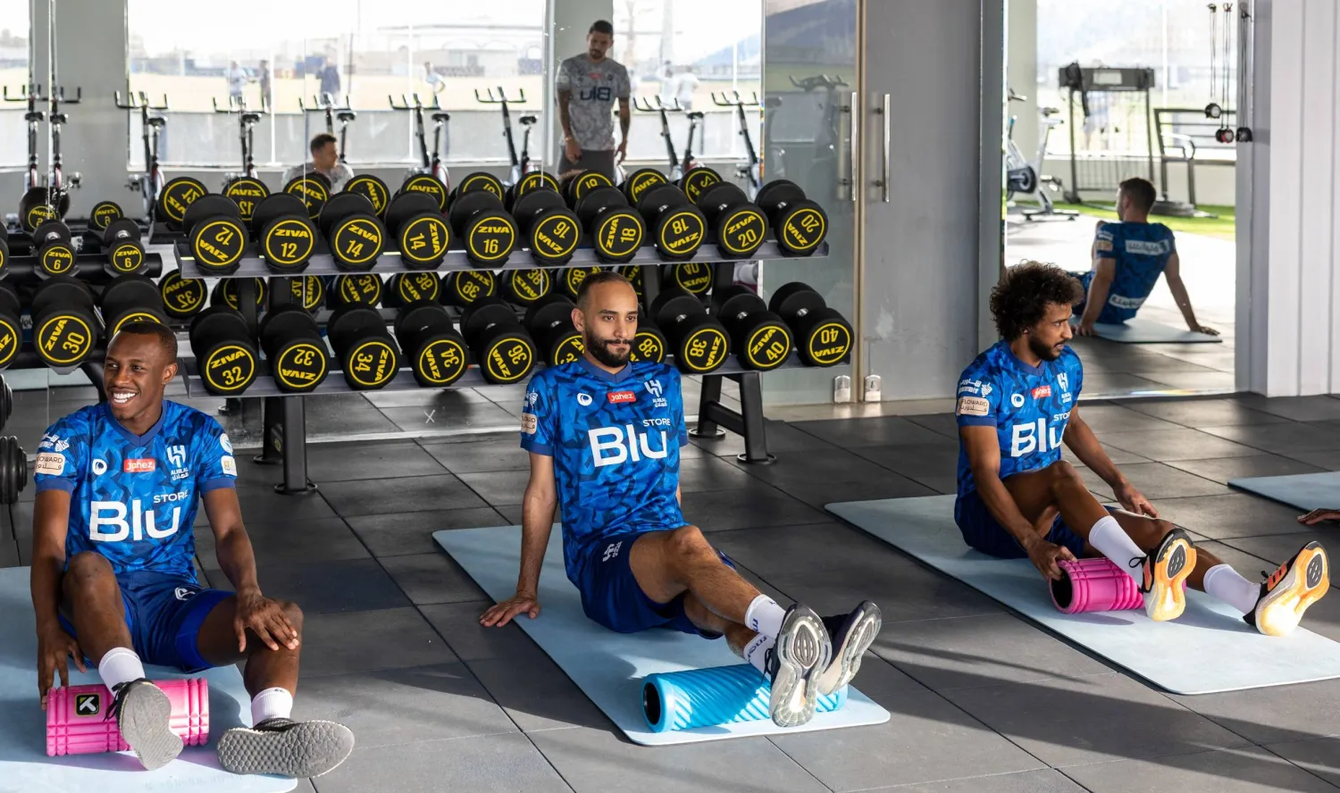 لاعبو الهلال خضعوا لجلسة استشفاء بعد موقعة الكلاسيكو (نادي الهلال)