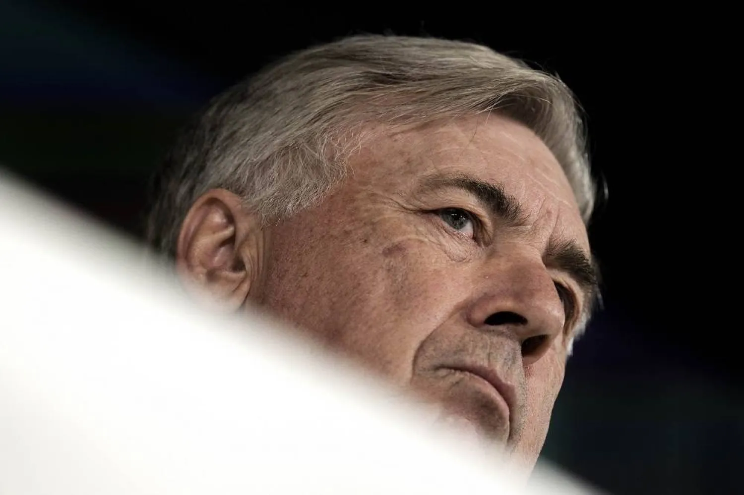 Real Madrid's head coach Carlo Ancelotti attends a press conference in Madrid, Tuesday, May 23, 2023. (AP) 
