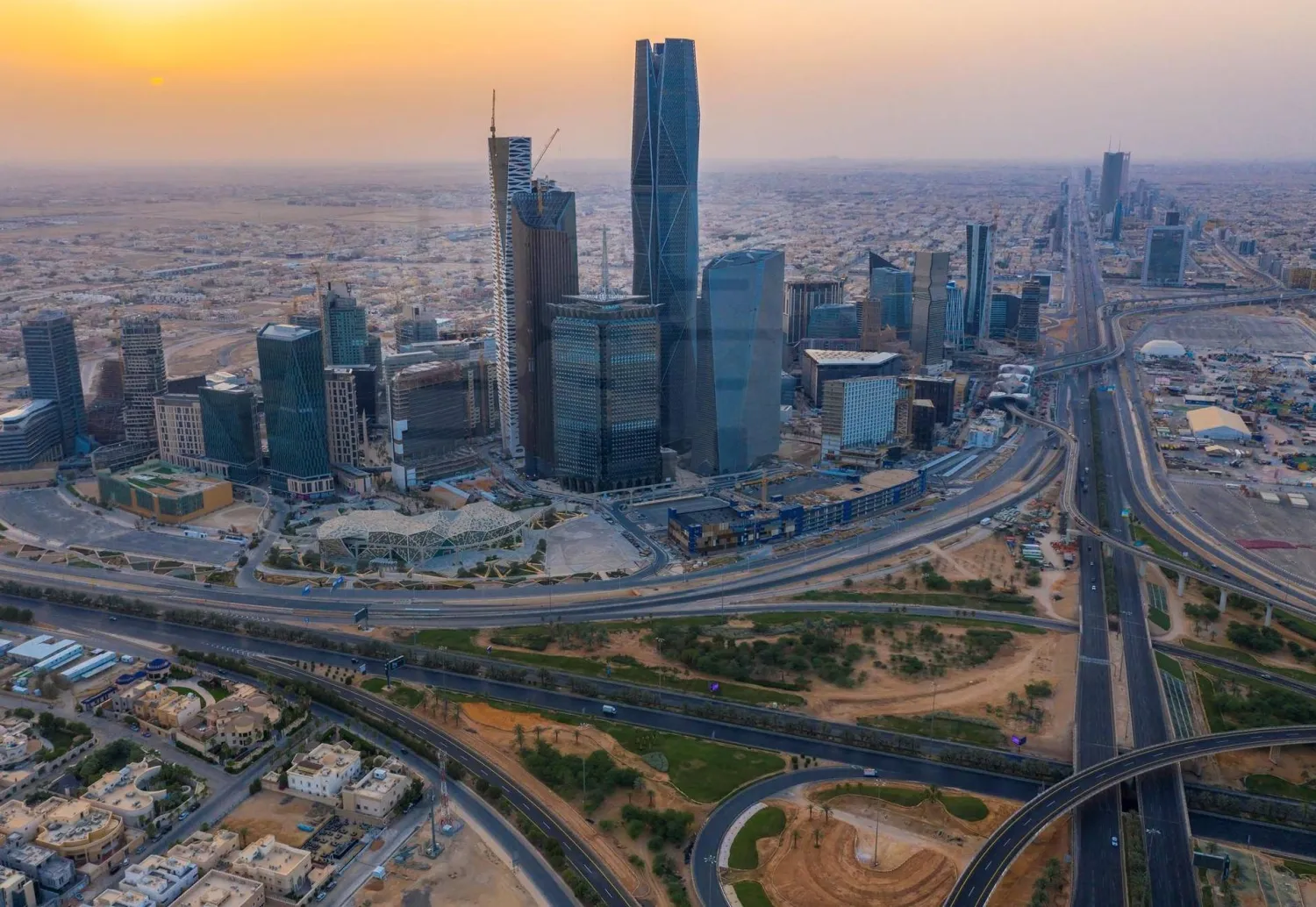 مركز الملك عبد الله المالي في العاصمة الرياض (الشرق الأوسط)