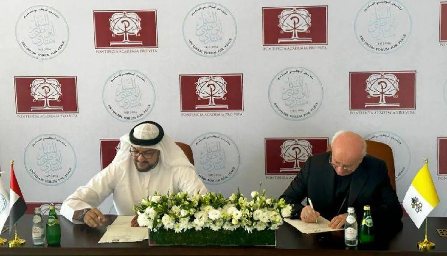 The Abu Dhabi Forum for Peace signed an MoU with the Pontifical Academy for Life, establishing a collaborative partnership. WAM
