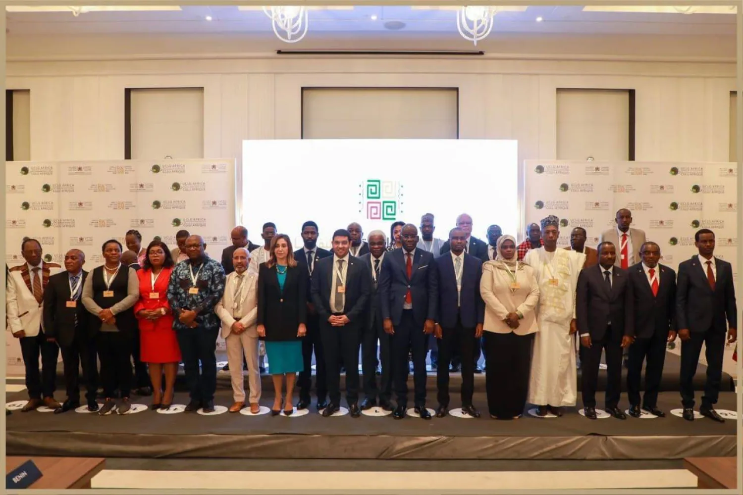 صورة تذكارية لوزراء الثقافة الأفارقة خلال اجتماعهم في الرباط (الشرق الأوسط)