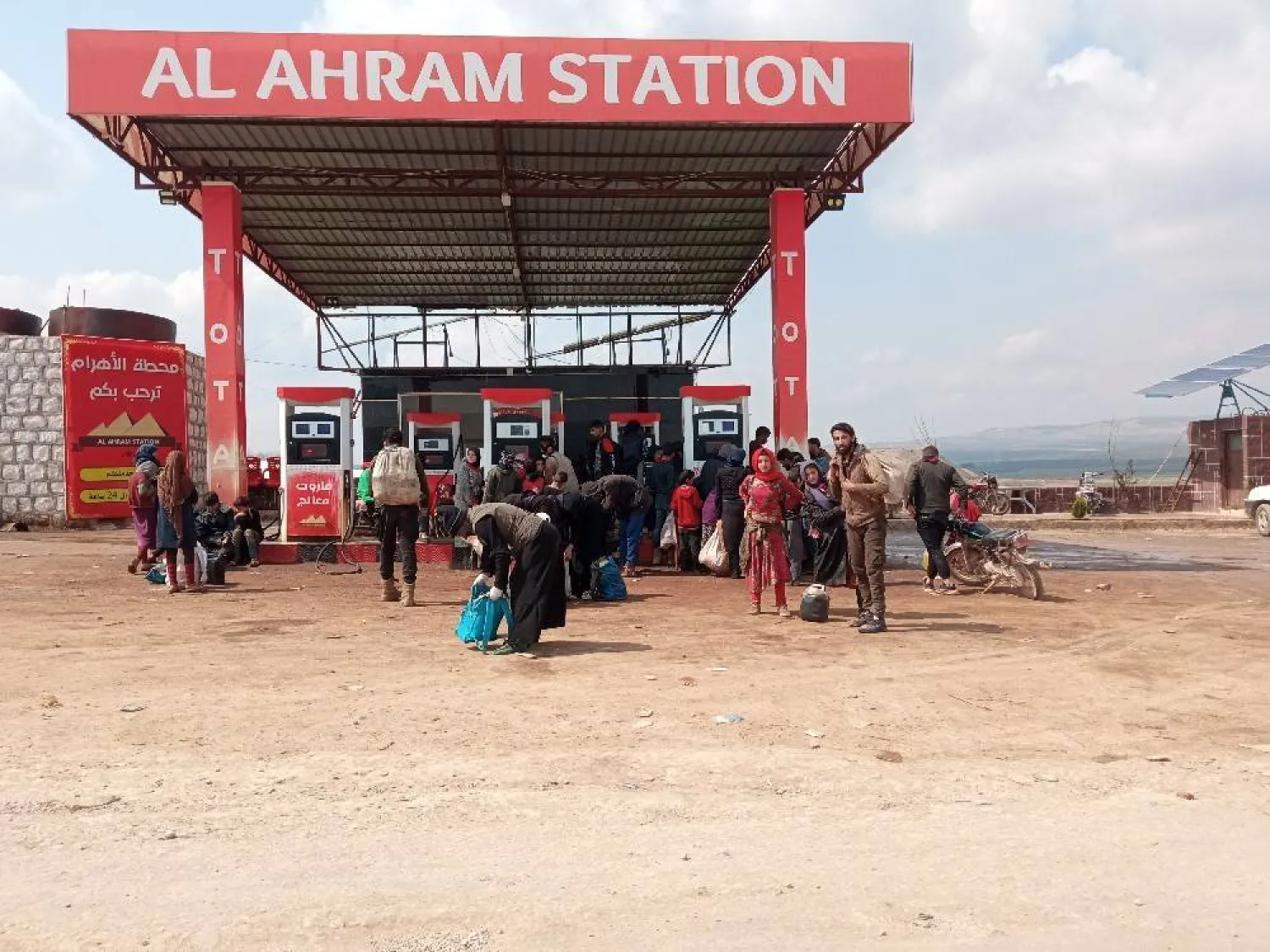 محطة وقود في منطقة تسيطر عليها المعارضة (الشرق الأوسط)