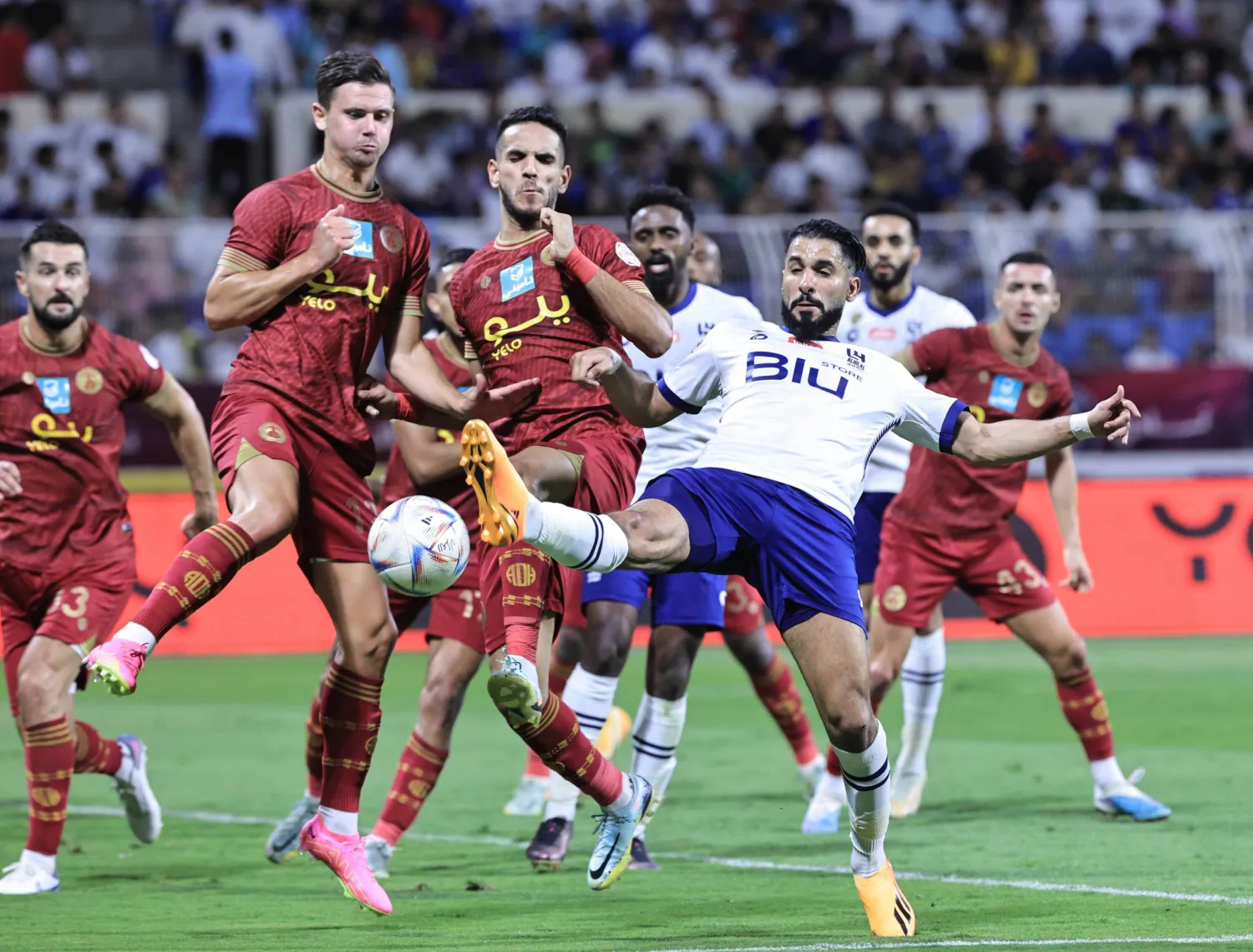 من مباراة العدالة الأخيرة أمام الهلال (تصوير: عيسى الدبيسي)